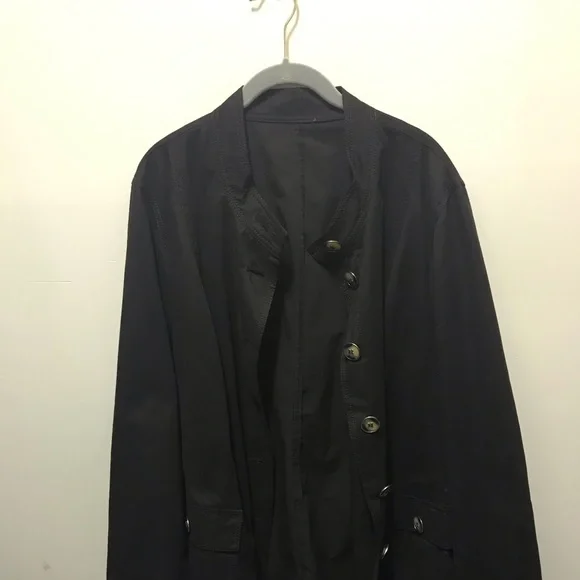 Ulla Popken PlusSize/Tall Dark Brown ButtonUp Coat - Picture 6 of 8